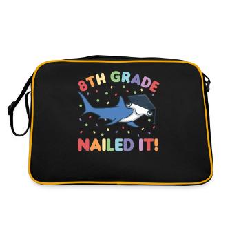 Les enfants de 8e année l’ont cloué Hammerhead Shark Graduation - Sac Retro - noir/or - Dos
