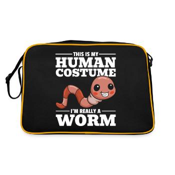 C’est mon costume humain je suis vraiment - Sac Retro - noir/or - Dos