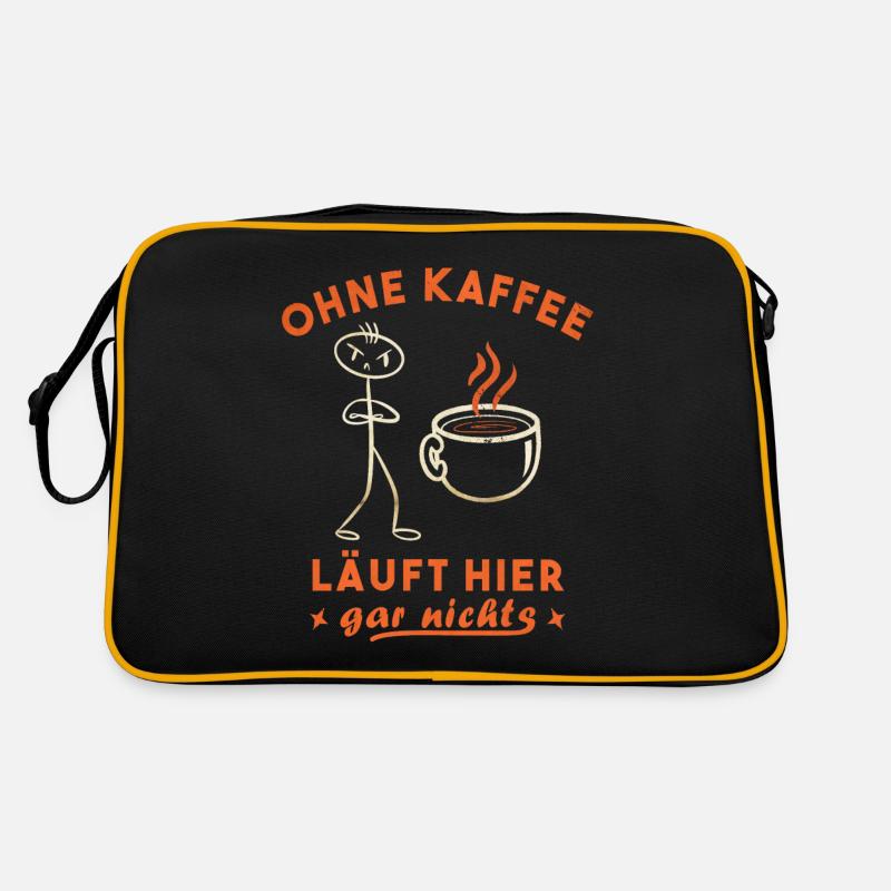 Kaffeetrinker Morgenmuffel Kaffeeliebhaber Retro Tasche