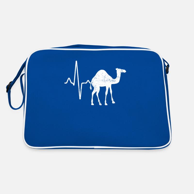 Dromedar Kamel Herzschlag Retro Tasche