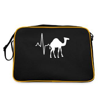 Dromadaire Camel Heartbeat - Sac Retro - noir/or - Dos