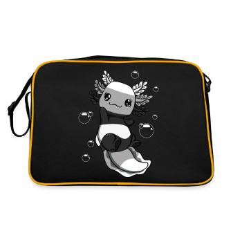Drapeau allosexuel axolotl Bunch Kawaii - Sac Retro - noir/or - Dos