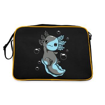 Drapeau autosexuel Axolotl Heap Kawaii - Sac Retro - noir/or - Dos