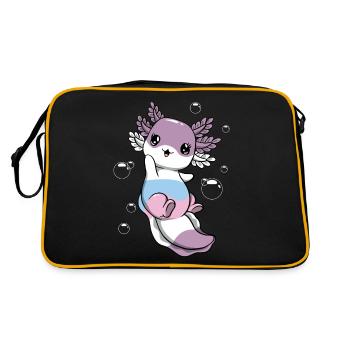 Drapeau intersexe Axolotl Bunch Kawaii - Sac Retro - noir/or - Dos