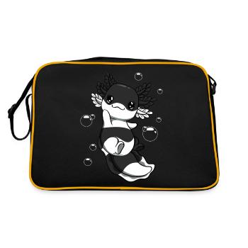 Drapeau hétérosexuel Axolotl Bunch Kawaii - Sac Retro - noir/or - Dos