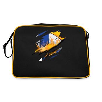 Volleyball Player Team Scratch - Retro Tasche - Schwarz/Gold - Hinten