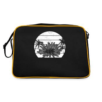 Sea creature Sea urchin Sunset Sea urchin - Retro Bag - black/gold - Back
