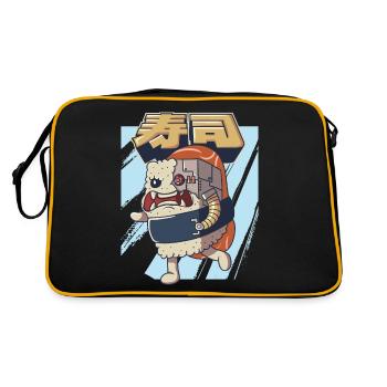 Cyborg Japonais Sushi Monster Cyber Punk Cyber - Sac Retro - noir/or - Dos