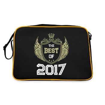 2017 best of - Retro Tasche - Schwarz/Gold - Hinten