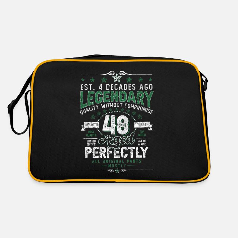 Vintage Legendary - Aged perfectly 48th birthday Retro Bag