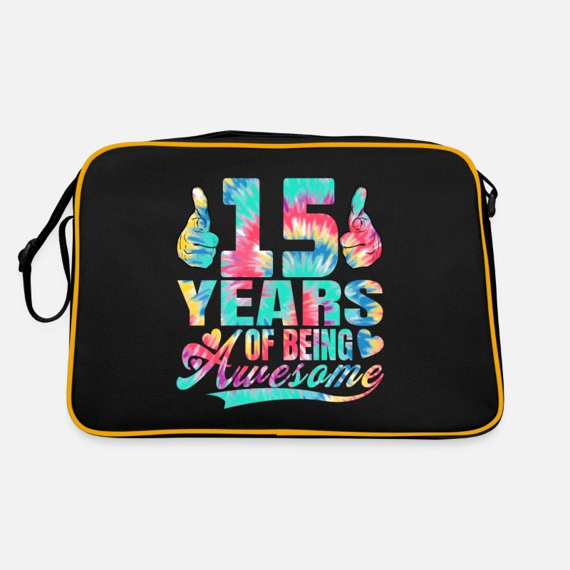 15. Geburtstag Oder Jahrestag 15 Years Of Being Retro Tasche