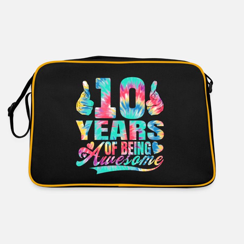 10. Geburtstag Oder Jahrestag 10 Years Of Being Retro Tasche
