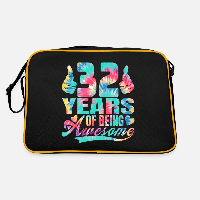 32e anniversaire ou anniversaire 32 ans d’existence Sac Retro