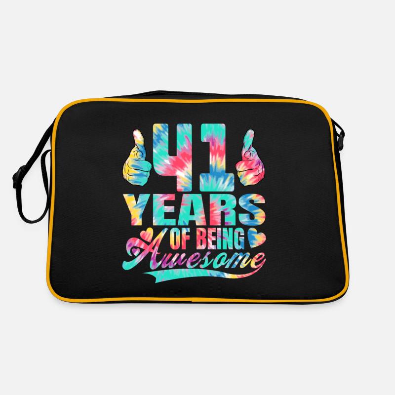 41. Geburtstag Oder Jahrestag 41 Years Of Being Retro Tasche