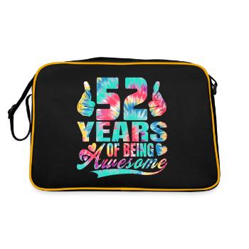 52e anniversaire ou anniversaire 52 ans d’existence - Sac Retro - noir/or - Dos