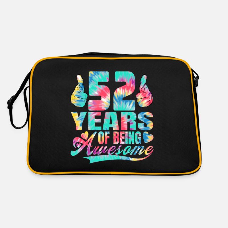 52. Geburtstag Oder Jahrestag 52 Years Of Being Retro Tasche