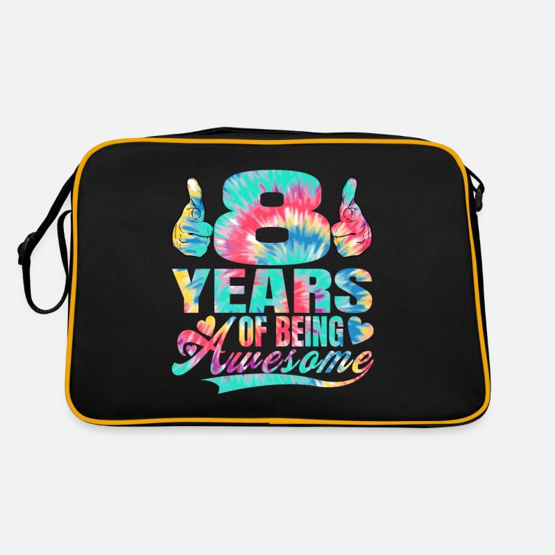 8. Geburtstag Oder Jahrestag 8 Years Of Being Retro Tasche