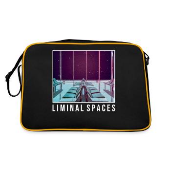 Anemoiacore Aesthetic Border Space Weirdcore - Retro Bag - black/gold - Back