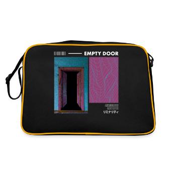 Anemoiacore Aesthetic Border Space Weirdcore - Retro Bag - black/gold - Back