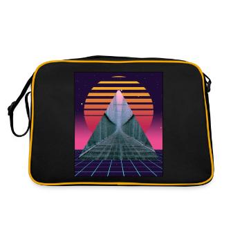 Anemoiacore Aesthetic Border Space Weirdcore - Retro Bag - black/gold - Back