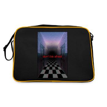 Anemoiacore Aesthetic Border Space Weirdcore - Retro Bag - black/gold - Back