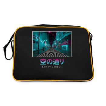 Anemoiacore Aesthetic Border Space Weirdcore - Retro Bag - black/gold - Back