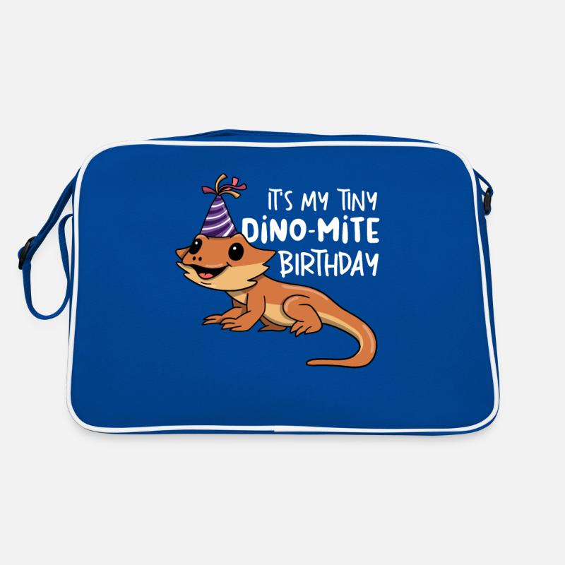 Lustige Bartagame Retro Tasche