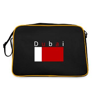 Dubai Flag Émirats arabes unis - Sac Retro - noir/or - Dos