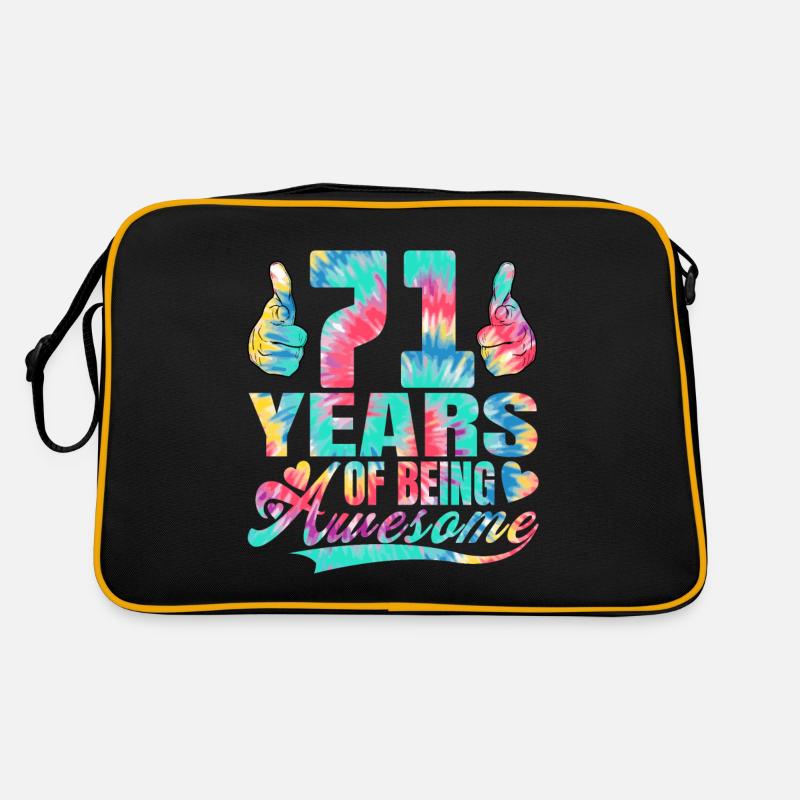 71. Geburtstag Oder Jahrestag 71 Years Of Being Retro Tasche