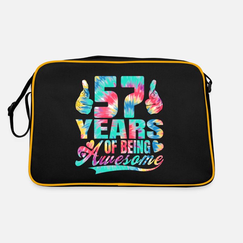 57e anniversaire ou anniversaire 57 ans d’existence Sac Retro