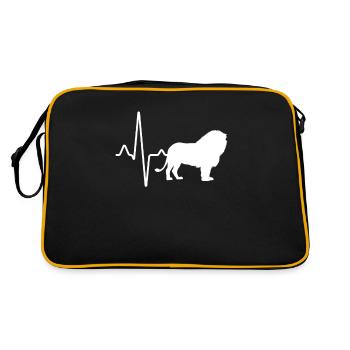 Leo Heartbeat - Sac Retro - noir/or - Dos