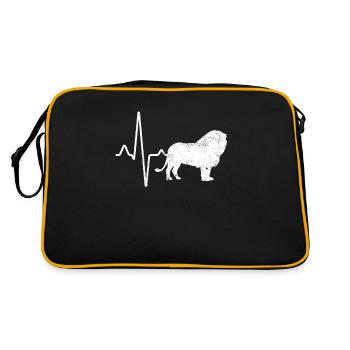 Leo Heartbeat - Sac Retro - noir/or - Dos
