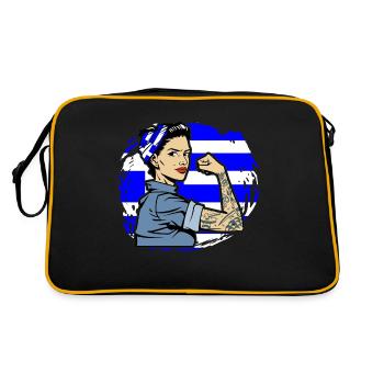 Greek Greek Greece Greek - Retro Bag - black/gold - Back