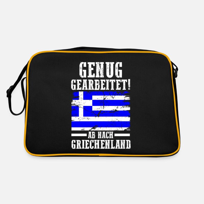 Urlaub Grieche Griechenland Retro Tasche