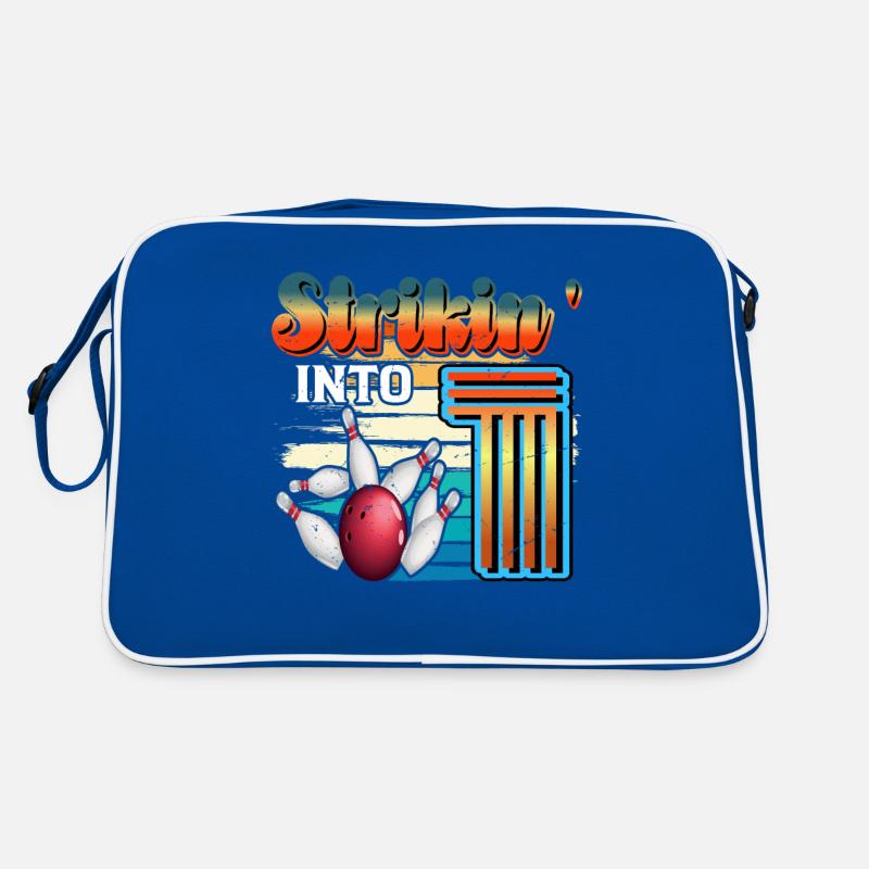 Strikin' Into 1 Bowling Bowler 1er anniversaire Sac Retro