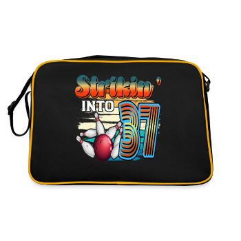 Strikin' Into 37 Bowling Bowler 37e anniversaire - Sac Retro - noir/or - Dos