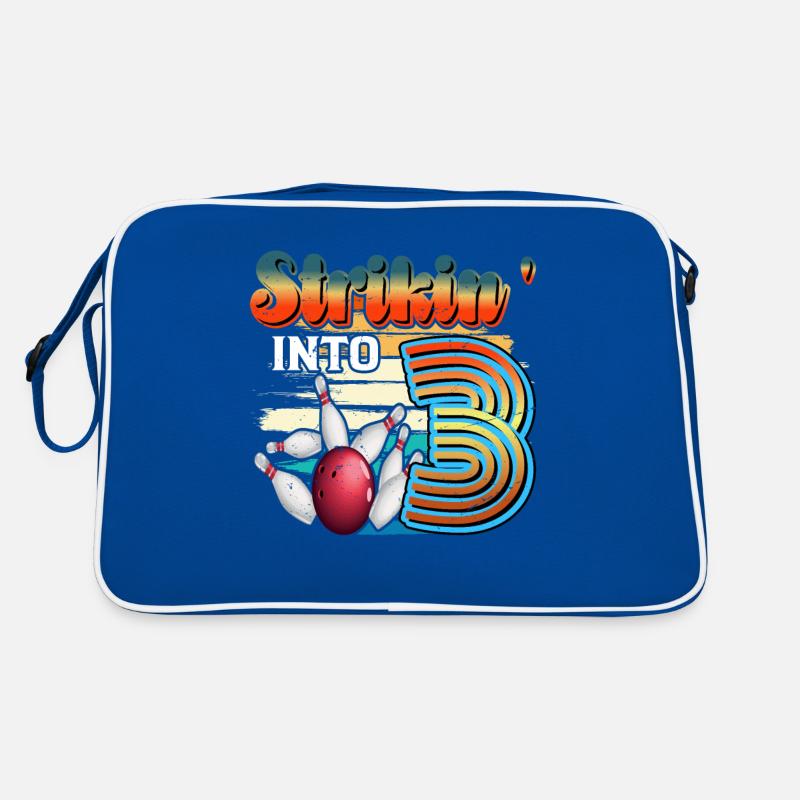 Strikin' Into 3 Bowling Bowler 3ème anniversaire Sac Retro