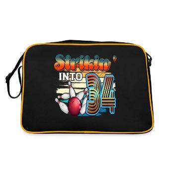 Strikin' Into 34 Bowling Bowler 34e anniversaire - Sac Retro - noir/or - Dos