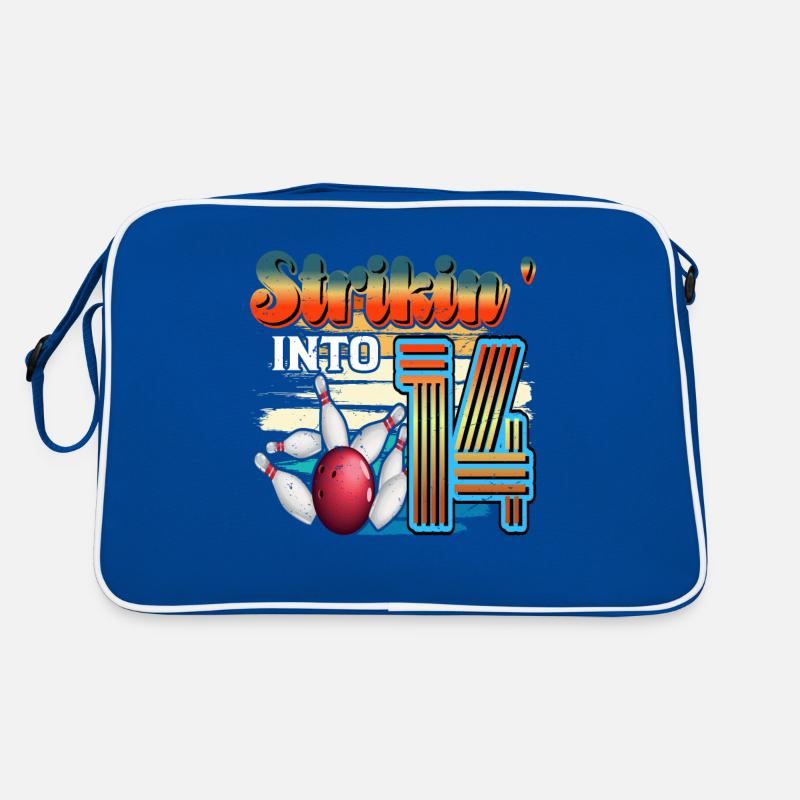 Strikin' Into 14 Bowling Bowler Celebration pour le 14. Sac Retro