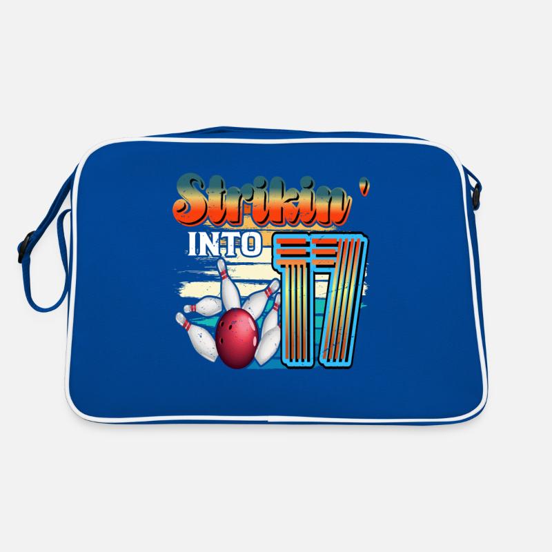 Célébration du Bowling Bowler Strikin' Into 17 pour le 17e anniversaire du Bowling Bowler Sac Retro