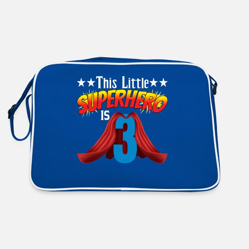 Ce petit super-héros a 3 ans Sac Retro