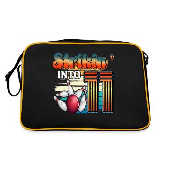 Strikin' Into 11 Bowling Bowler 11e anniversaire - Sac Retro - noir/or - Dos