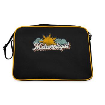 Meteorologist Weather Forecast - Retro Bag - black/gold - Back