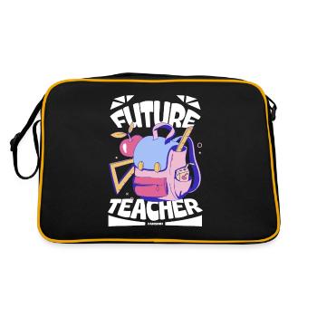 Futur enseignant - Sac Retro - noir/or - Dos