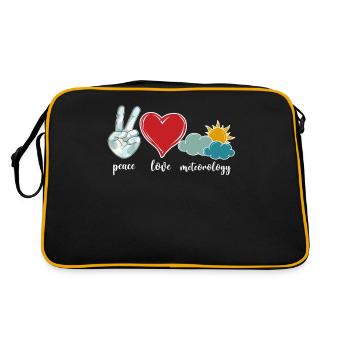 Meteorologist Weather Forecast - Retro Bag - black/gold - Back