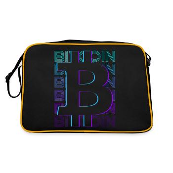 Bitcoin Crypto Crypto Rétro Cadeau - Sac Retro - noir/or - Dos