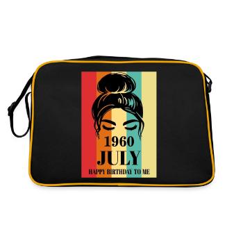 July 1960 Happy Birthday To Me - Retro Bag - black/gold - Back