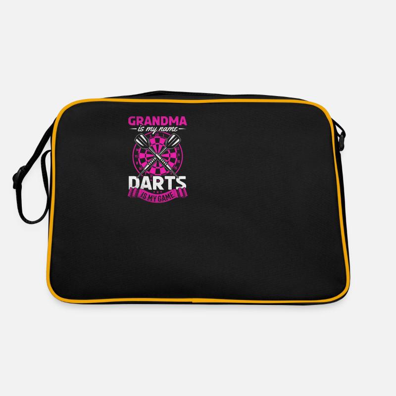 Grand-mère est mon nom Darts est mon jeu Joueur de fléchettes Sac Retro
