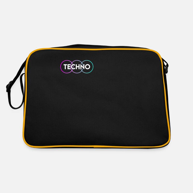 Techno - Sac Retro - noir/or