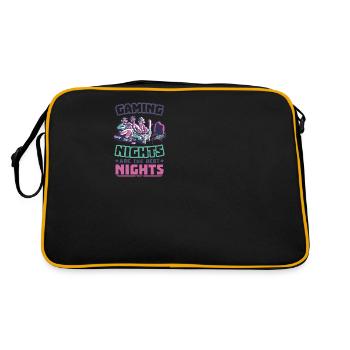 Game Nerd Game Console Gaming Play Gamepad - Retro Bag - black/gold - Back
